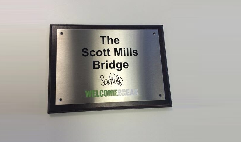 The Scott Mills Bridge closed following fire
